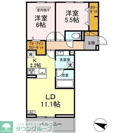 リシェスみのり台 C棟の物件間取画像